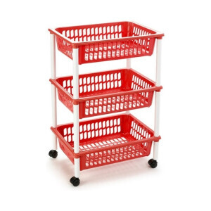 P.Forte Regál pojízdný Red 