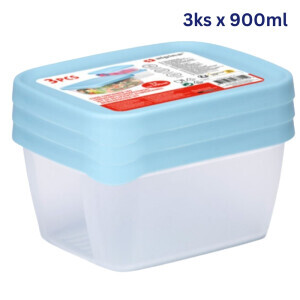 Dóza na potraviny 3ks 900ml(12/krt)