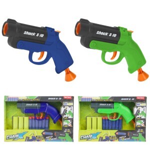 FOAM STRIKEX Pistole S10+6 šípů+3 náboje 2ass(12/krt)