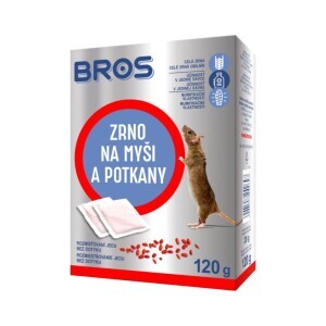Bros 120g zrno na myši, krysy a potkany
