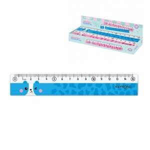 Keyboard Pravítko 15cm Zvířatka (24/bal 144/krt)