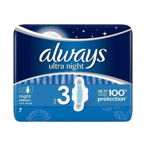 Always Vložky Ultra Day&Night Wings 7ks (24/krt)