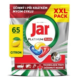 Jar Kapsle na nádobí Platinum Plus 65ks (3/krt)