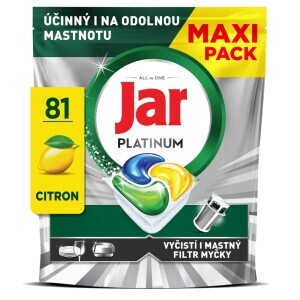 Jar Kapsle na nádobí Platinum 81ks (3/krt)
