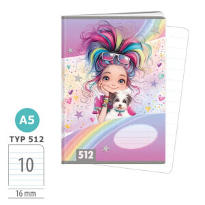 Argus Sešit A5/512 Rainbow Ella 1591-0426-1 (6/bal)