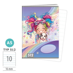 Argus Sešit A5/512 Rainbow Ella 1591-0426-2 (6/bal)
