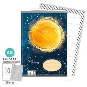 Argus Sešit A5/511 LC Cosmic Adventure (6/bal)