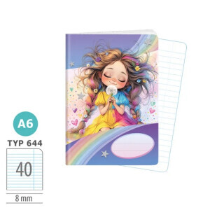 Argus Sešit A6/644 Rainbow Ella 1598-0426-2 (6/bal)