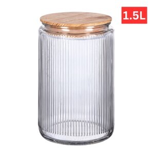 Zavařovací sklenice 1.5l Dřev víčko (12/krt)