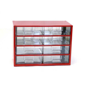 P.Forte Organizér na šrouby 9x Red (4/bal)