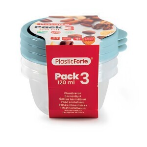 P.Forte Dóza Plast 120ml 3ks BAG Kulaté (12/krt)