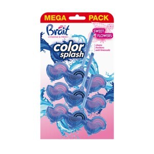 Brait 3*45g Kostka do WC Color Splash Flowers (16/krt)