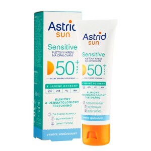 Astrid Sun 50ml Sensitive Pleťový krém na opalování OF 50+