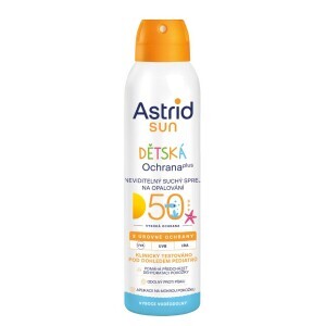 Astrid Sun 150ml Dětský transparentní sprej na opalování OF50 (12/krt)