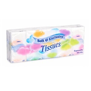 Soft Exclusive Kapesníčky 10x10 2vrstvé (27/krt)