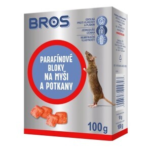 Bros Bloky na myši, krysy a potkany 100g (12/krt)