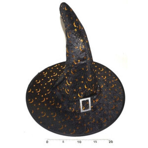 Klobouk čaroděj 38 cm (12/bal 240/krtk)