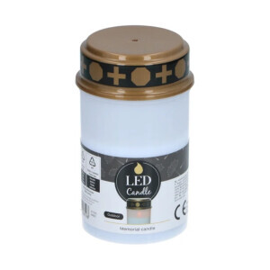 LED Svíčka na baterie hřbitovná (24/krt)
