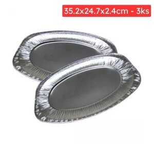 Alu tác servírovací  35.2*24.7*2.4cm/3ks  (24/krt)