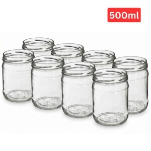 Sklenice zavařovací s víčkem 500ml Ø82 8ks