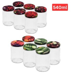 Sklenice zavařovací s víčkem 540ml (6/krt)