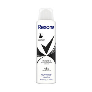 Rexona 150ml Spray AP F Invisible Black+White (6/bal)