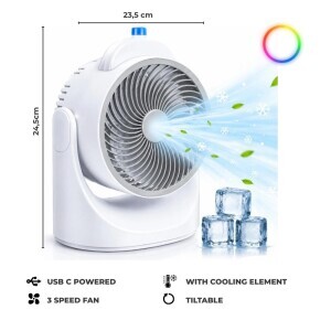 Stolní ventilátor na USB (6/krt)