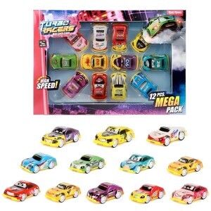 Turbo Racers Sada Aut na setrvačník 12ks Rally (16/krt)