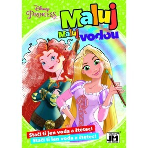 Maluj vodou A5 Disney Princezny