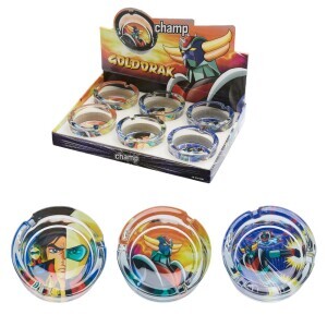 Champ Popelník 8.4*8.4*3.5cm (6/bal 60/krt)