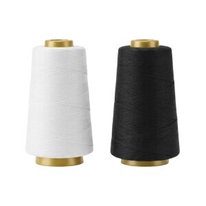 Nitě na šití Overlock Black/White (12/bal 240/krt)