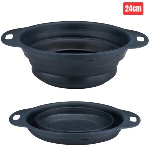 Cedník skladací 24cm 4ass (24/krt)