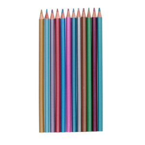 Pastelky 12ks Metalická (24/krt)