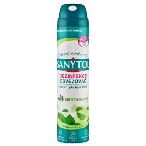 Sanytol 300ml Dezinfekce osvěžovač vzduchu mentolová (12/krt)