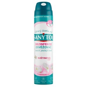 Sanytol 300ml Dezinfekce osvěžovač vzduchu květinová (12/krt)