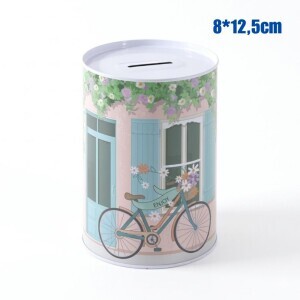 Pokladnička plechová 8*12,5cm Bike (12/bal 72/krt)