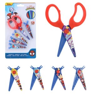 Nůžky dětské 13.5cm 5ks Spider man (12/krt)
