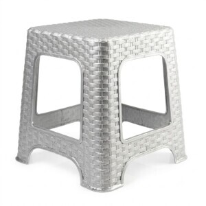 P.Forte Stolička plast Rattan Silver