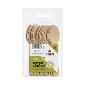 Solo Lžičky Dřevěné 11Cm /15Ks (25/krt)