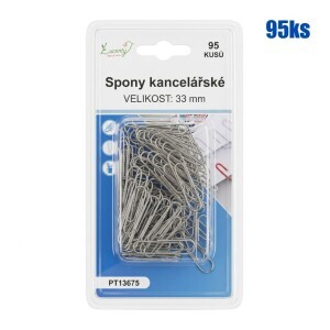 Spony kancelářské 33mm/95ks (24/bal 288/krt)