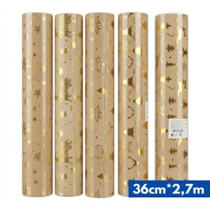 Vánoční dekorační role 36cm*2,7m (96/krt) 