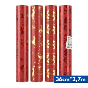 Vánoční dekorační role 36cm*2,7m (96/krt) 