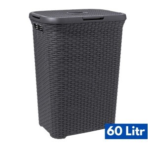 Curver Koš na prádlo 60l tm. šedá Style (4/krt)