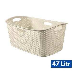 Curver Koš na prádlo My Style 47l krémová (6/krt)