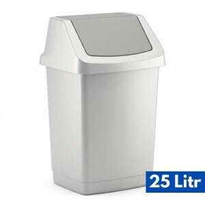 Curver Odpadkový koš 25l meta. Střibrná (6/krt)