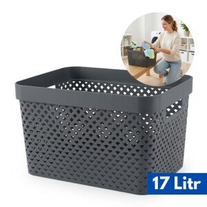 Curver Košík uložný 17l tm. šedá (5/krt)
