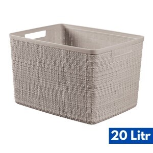 Curver Košík uložný 20L sv. hnědá (6/krt)