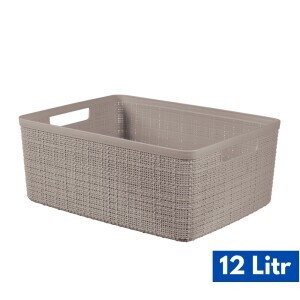 Curver Košík uložný 12L sv. hnědá (6/krt)