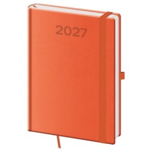 Helma Kalendář Diář denní A5 Print Pop - oranžová