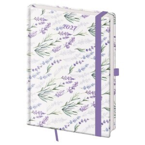Helma Kalendář Diář denní A5 Vario - Lavender s gumičkou